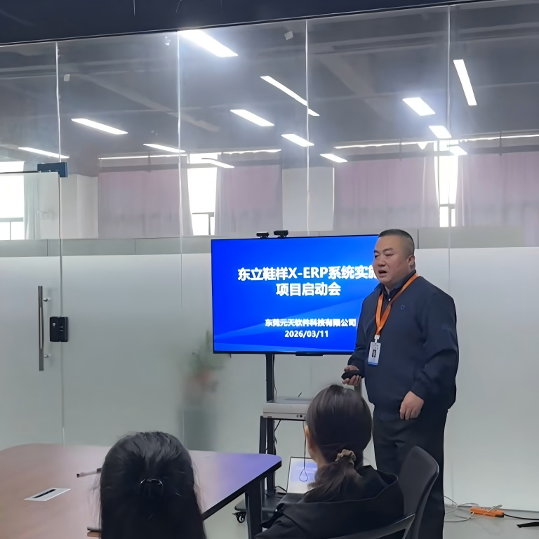 东立鞋样&元天软件X-ERP 项目启动会 